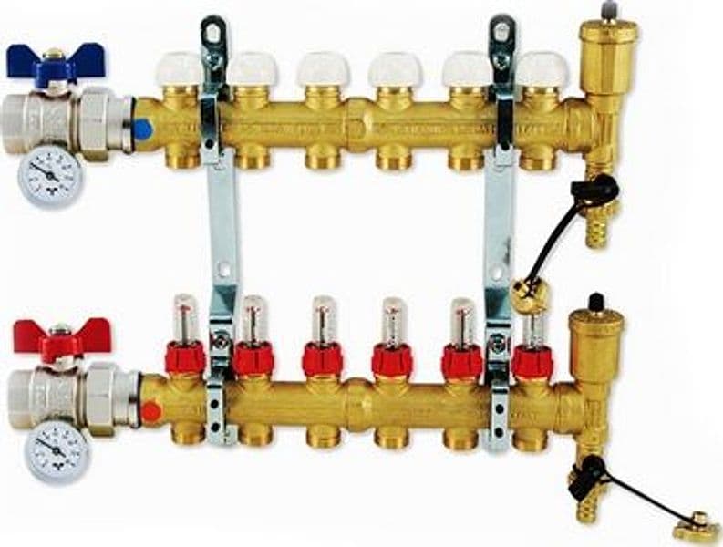 Collettore di Distribuzione Senza By Pass Tiemm 4 Vie - 2