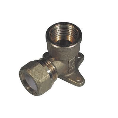 Gomito con Flangia per Rame con Ogiva Teflon Tiemme ½ x 14 - 3