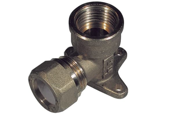 Gomito con Flangia per Rame con Ogiva Teflon Tiemme ½ x 14 - 2