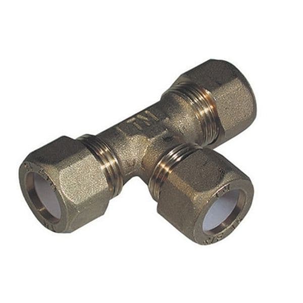 Tee con Tre Dadi per Rame con Ogiva Teflon Tiemme 1/2 x 16 - 3