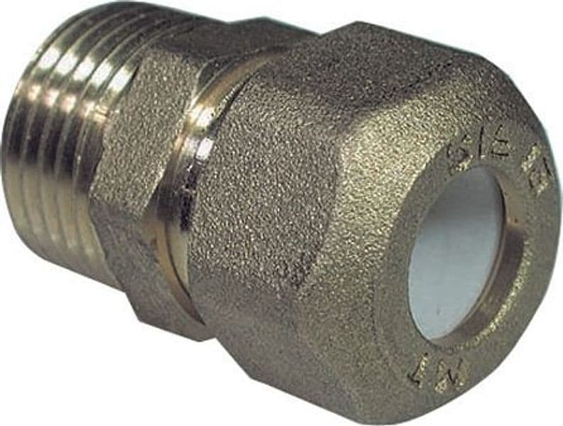 Nipple Maschio Bicono per Rame con Ogiva Teflon Tiemme 1/2 x 10R - 2