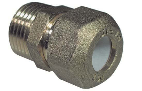 Nipple Maschio Bicono per Rame con Ogiva Teflon Tiemme ½ x 10R - 2
