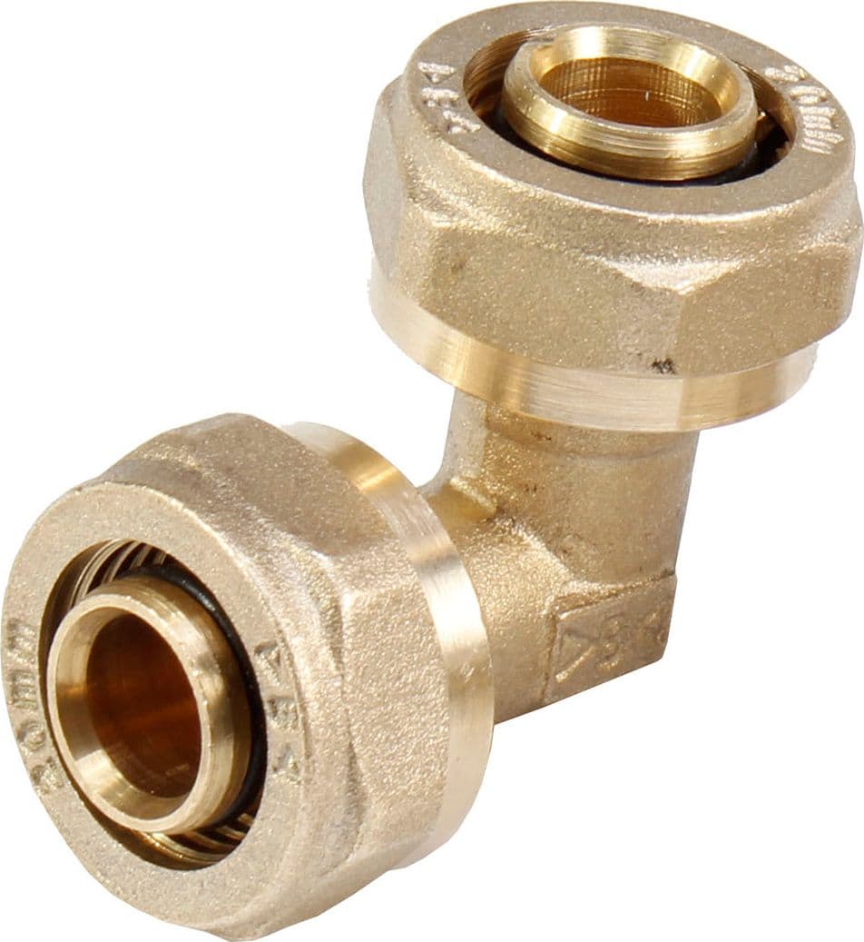Gomito a 90 ° F a Compressione per Multistrato Ibp Ø 26 - 2