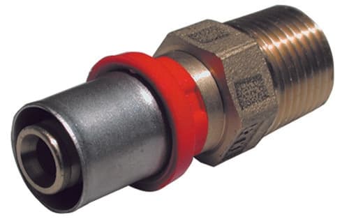 Raccordo Press Diritto Maschio per Multistrato Tiemm ¾ x 26 - 2