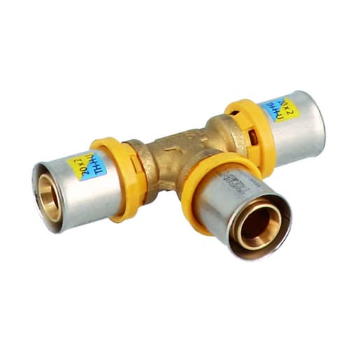 Raccordo a T a Pressare per Multistrato Gf 20 x 20 x 20 - 3