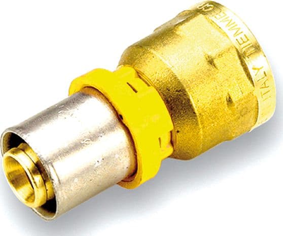 Raccordo per Multistrato Gas Diritto Femmina Tiemm 26 x 1 - 2