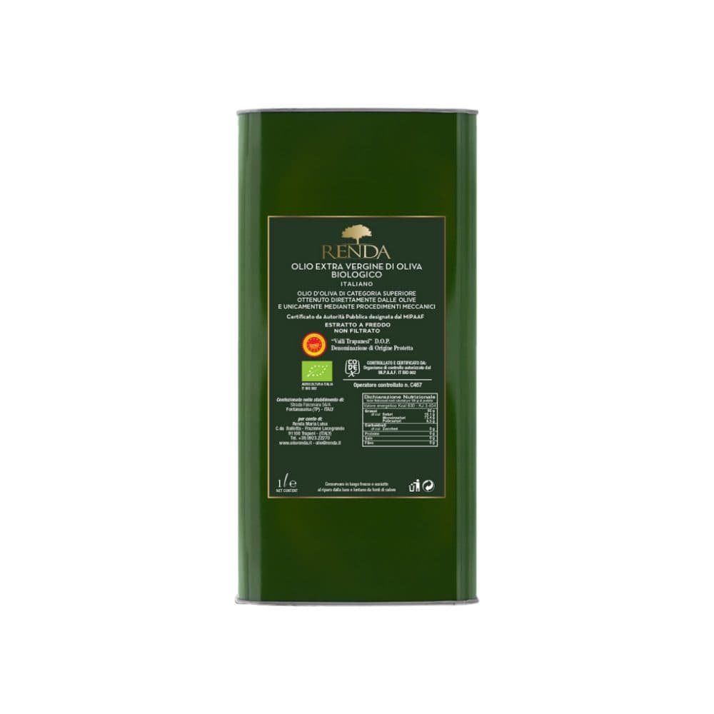 Olio Extravergine di Oliva | 100% Italiano DOP BIOLOGICO | Renda, Sicilia | 1 litro - 3