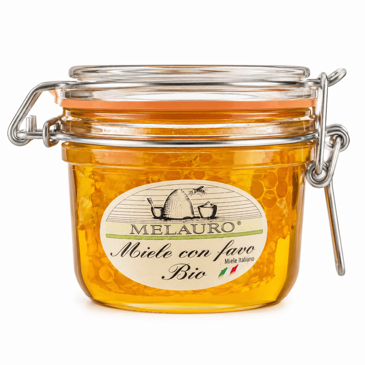 Miele con Favo Millefiori | Biologico e Italiano | Melauro, Sicilia | 300g - 3