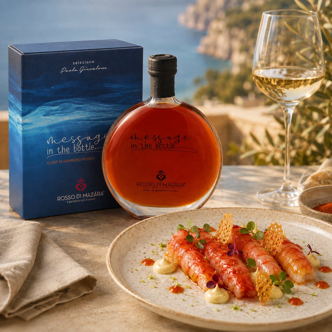 Message in the Bottle - Elisir di Gambero Rosso | Rosso di Mazara, Sicilia | 100ml - 2