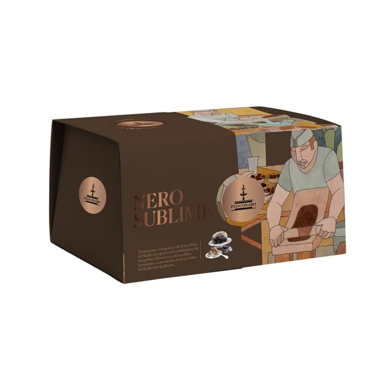 Panettone Nero Sublime | Lievitazione Naturale | Fiasconaro, Sicilia | 1kg - 3
