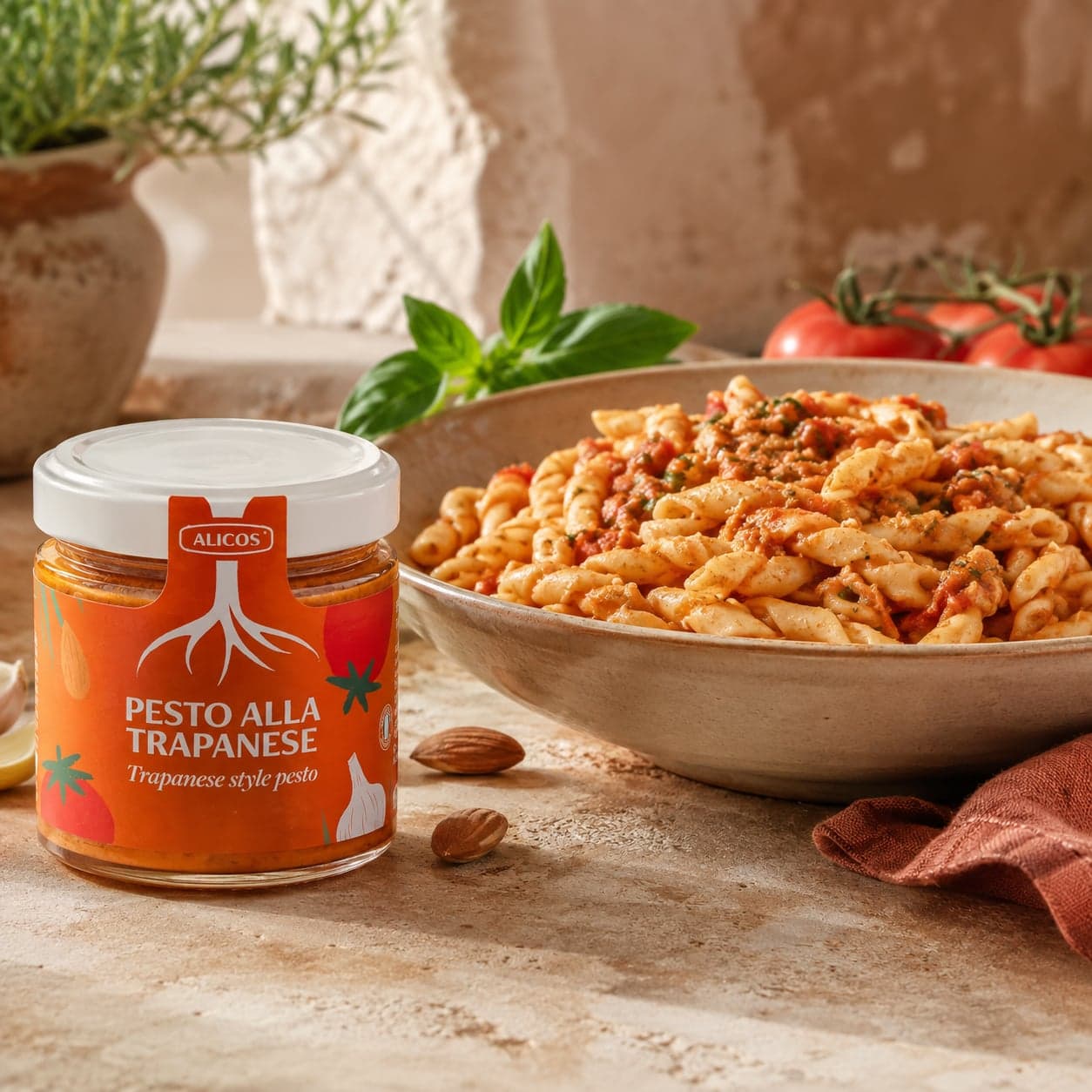 Pesto Trapanese | Ricetta Tradizionale | Alicos, Sicilia | 190g - 2