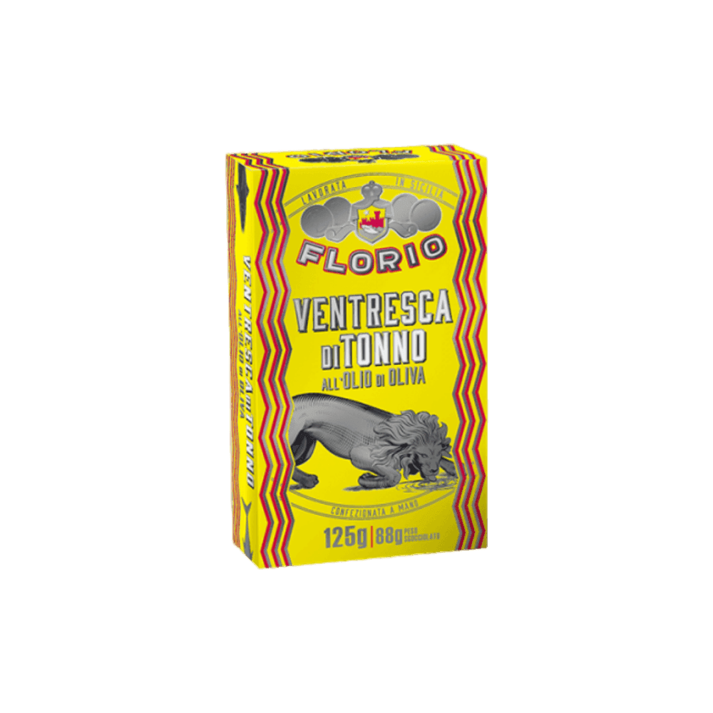 Ventresca di Tonno All'Olio di Oliva | 3 mesi di stagionatura | Florio, Sicilia | 125g - 3
