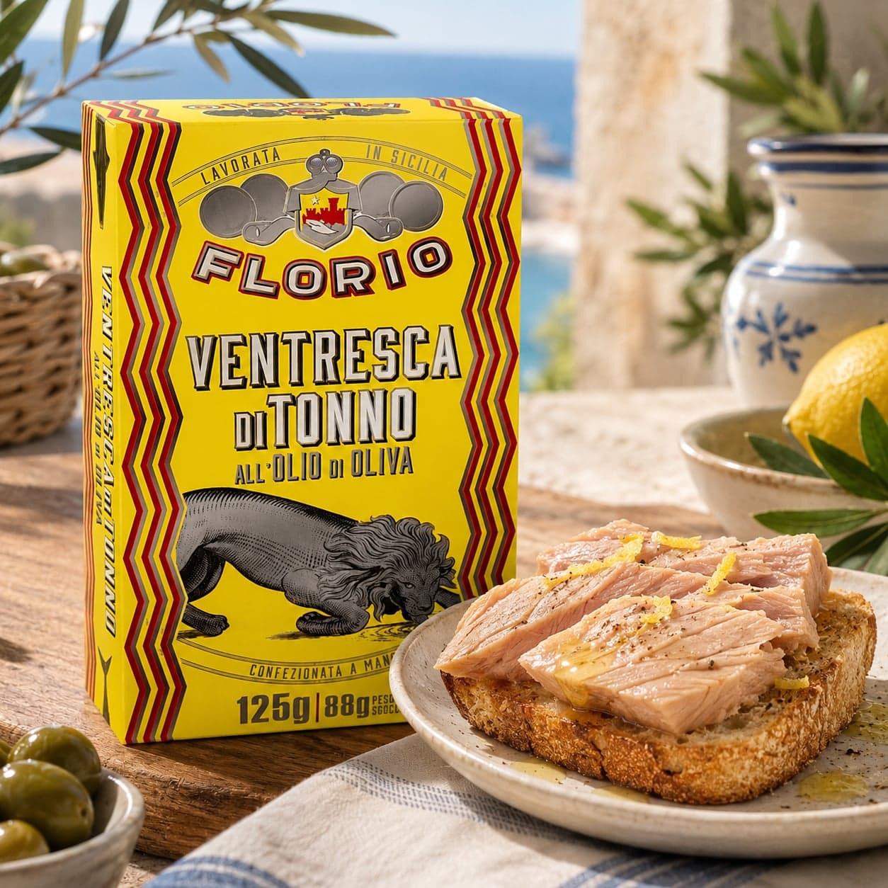 Ventresca di Tonno All'Olio di Oliva | 3 mesi di stagionatura | Florio, Sicilia | 125g - 2