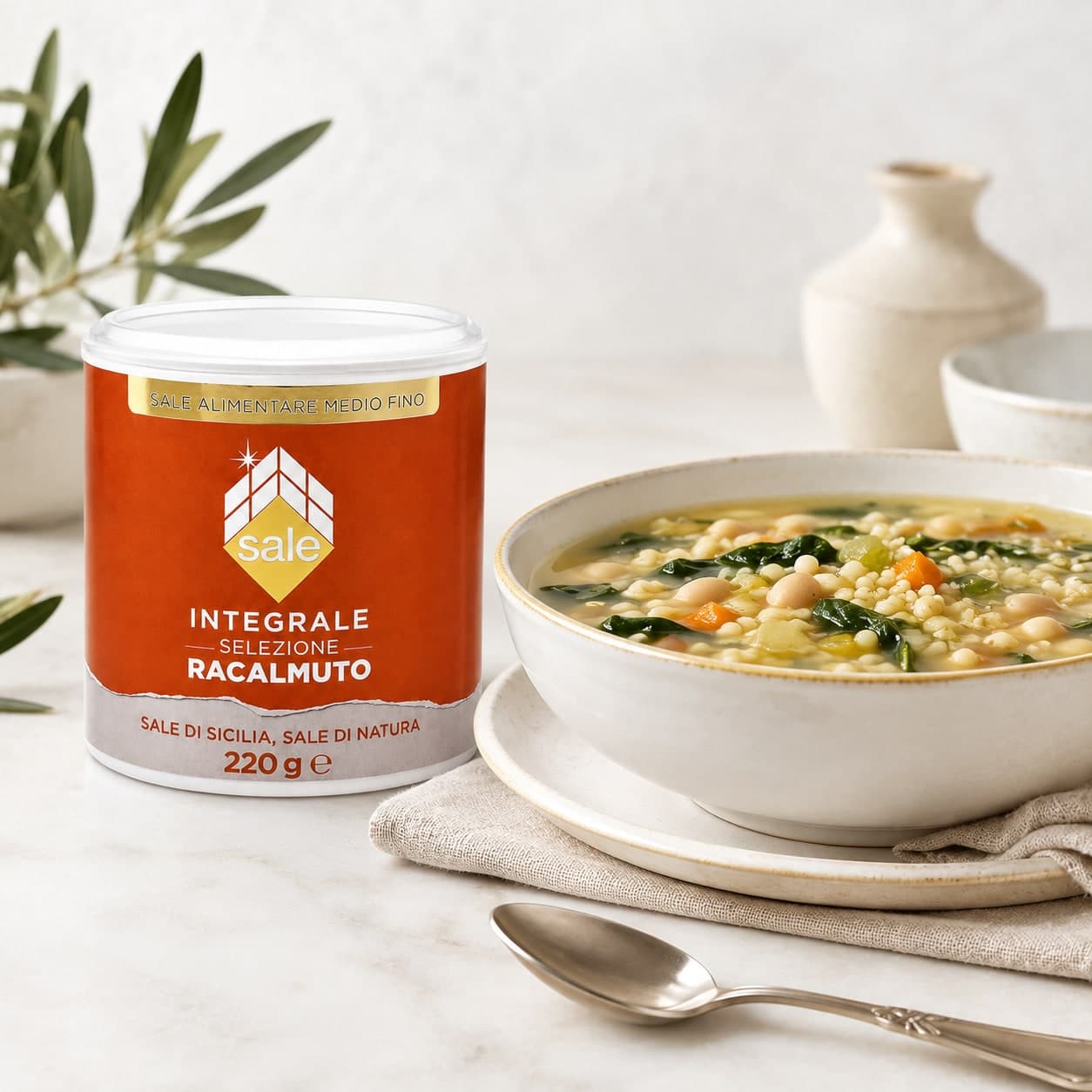 Sale di Racalmuto | Integrale di miniera | Medio fino | Italkali, Sicilia | 220g - 2