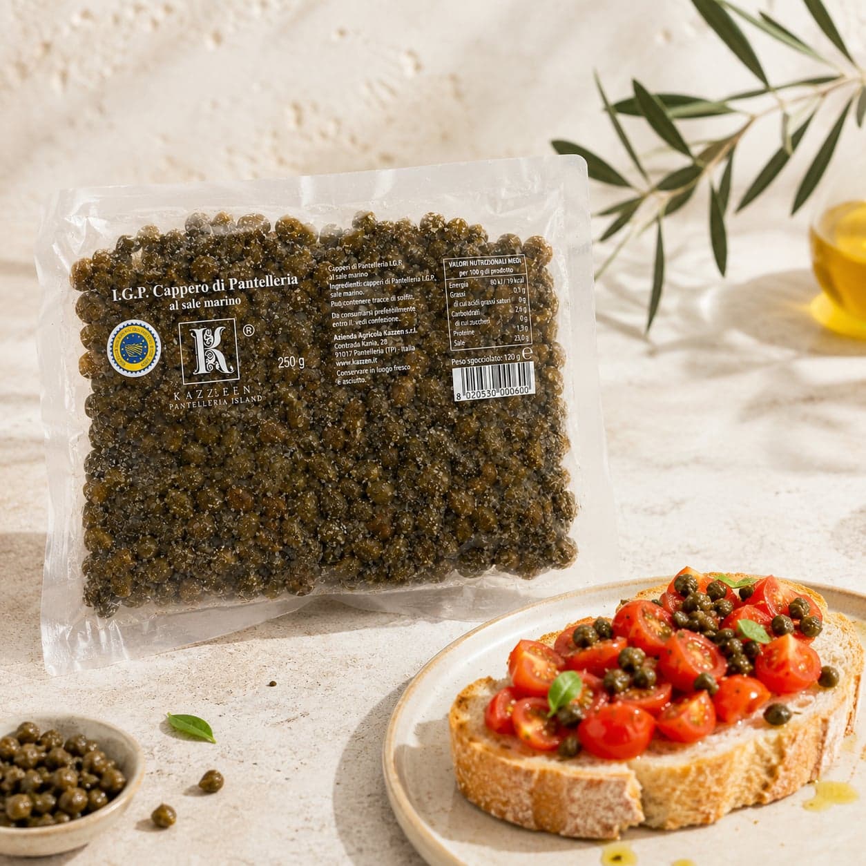 Capperi sotto sale | Gli originali di Pantelleria IGP | Kazzen, Sicilia | 250g - 2