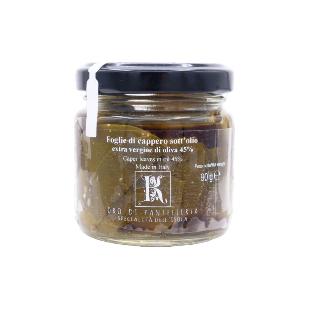 Foglie di cappero sott'olio | Le originali di Pantelleria | Kazzen, Sicilia | 90g - 3
