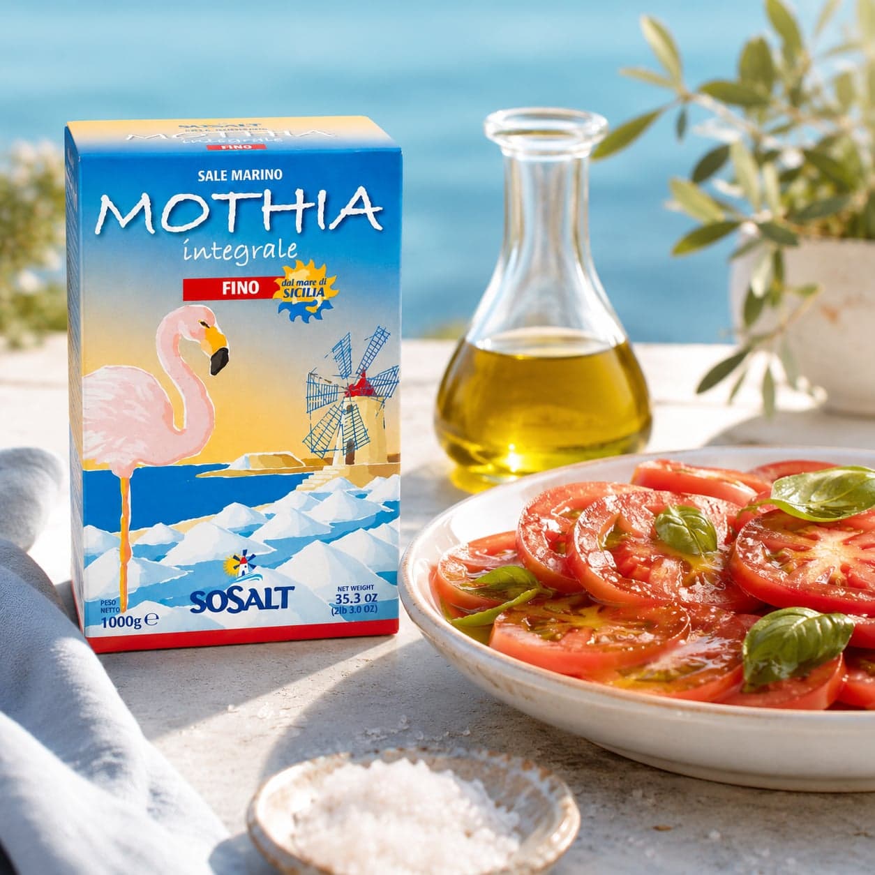 Sale di Mozia FINO | Sale Marino Integrale di Trapani | Sosalt, Sicilia | 1kg - 2