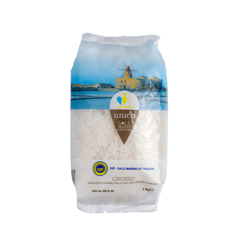 Sale Unico IGP GROSSO | Sale Marino Integrale di Trapani | Sosalt, Sicilia | 1kg - 3