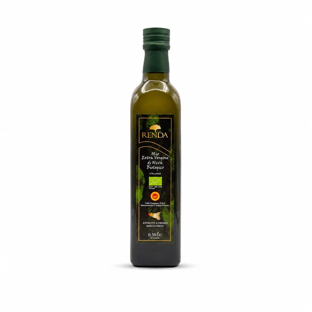 Olio Extravergine di Oliva | 100% Italiano DOP BIOLOGICO | Renda, Sicilia | 500ml