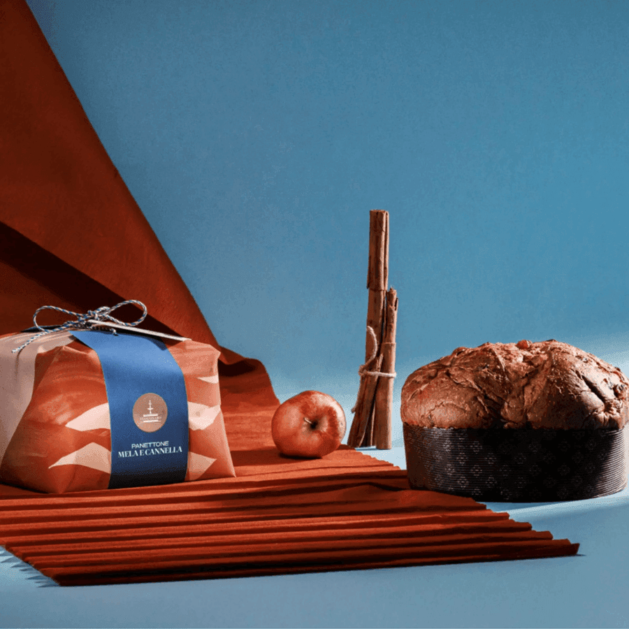 Panettone Mela e Cannella | Lievitazione Naturale | Fiasconaro, Sicilia | 1kg - 2