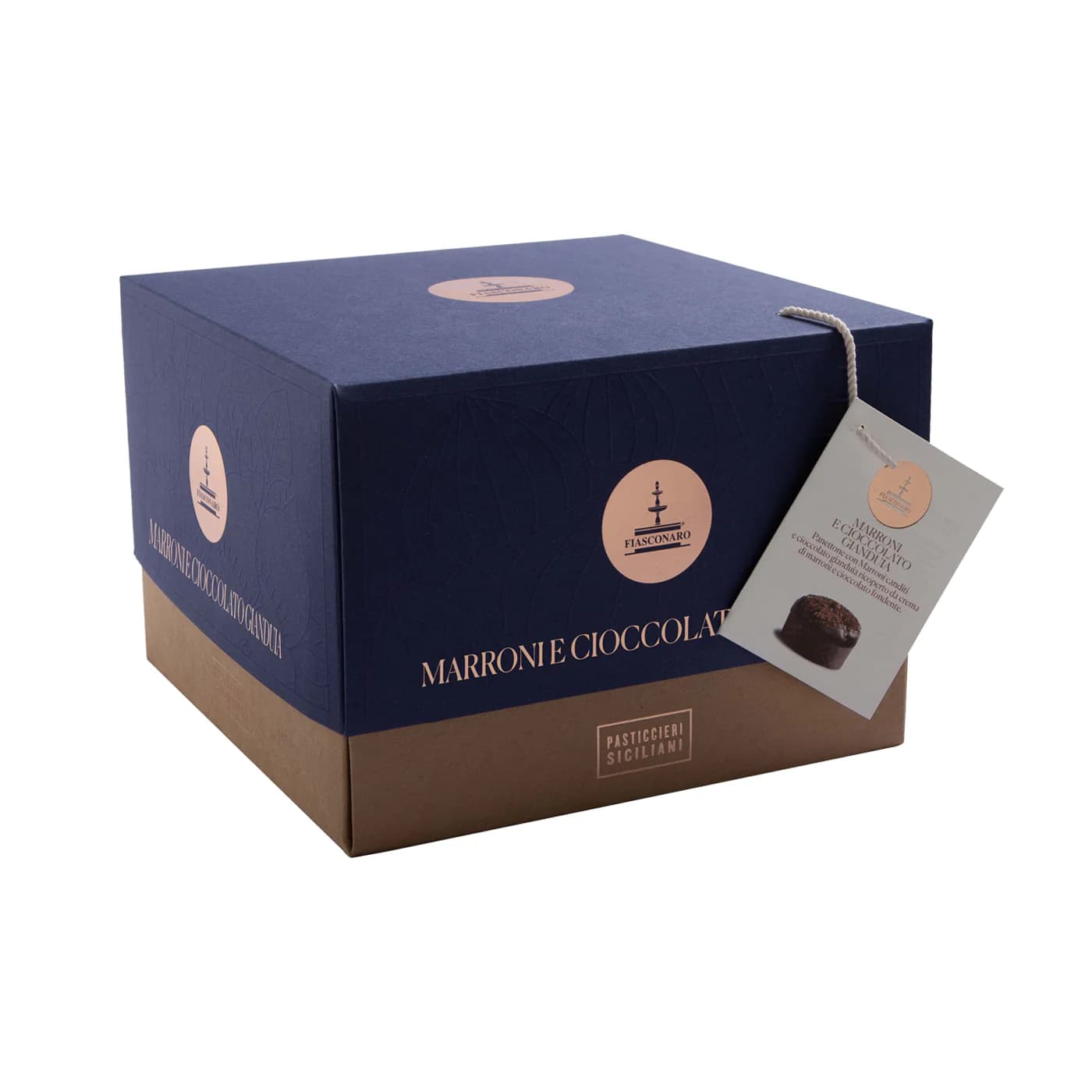 Panettone Marroni e Gianduia | Lievitazione Naturale | Fiasconaro, Sicilia | 1kg - 3