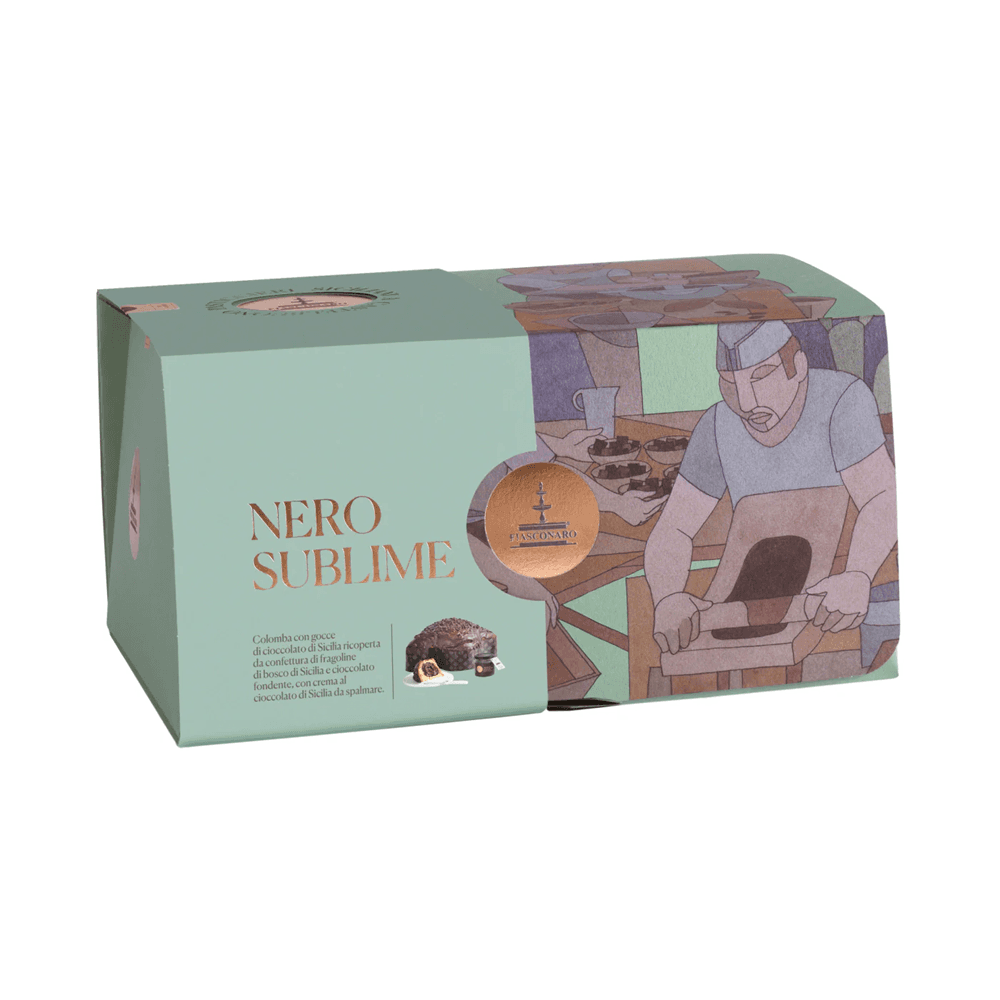 Colomba Nero Sublime | Lievitazione Naturale | Fiasconaro, Sicilia | 1kg - 3