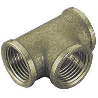 Tee FF in Ottone Giallo T Tiemm 1 ¼ x 1 x 11 x 4 - 2