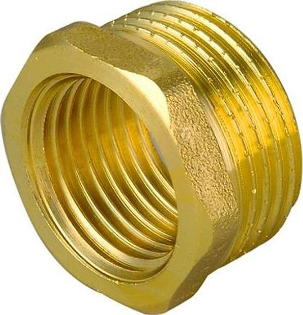 Riduzione MF in Ottone Giallo Tiemm 11 x 4 x 3/4 - 2