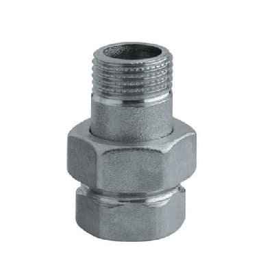 Raccordo Diritto 3 Pezzi Nichelato Rinal 1 Cromo - 3