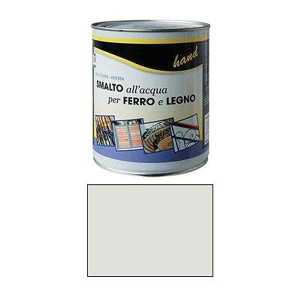 Smalto Acqua Hand Bianco Opaco Ral 9010 750 ml 6 Pezzi - 2