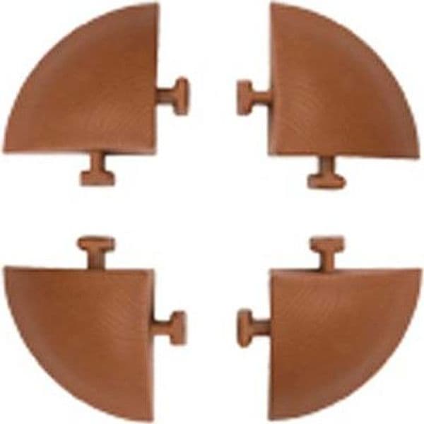 Angolare per Piastrella Autobloccante Pp Cotto H 5 x 5 cm 2,5 cm 4 Pezzi - 2