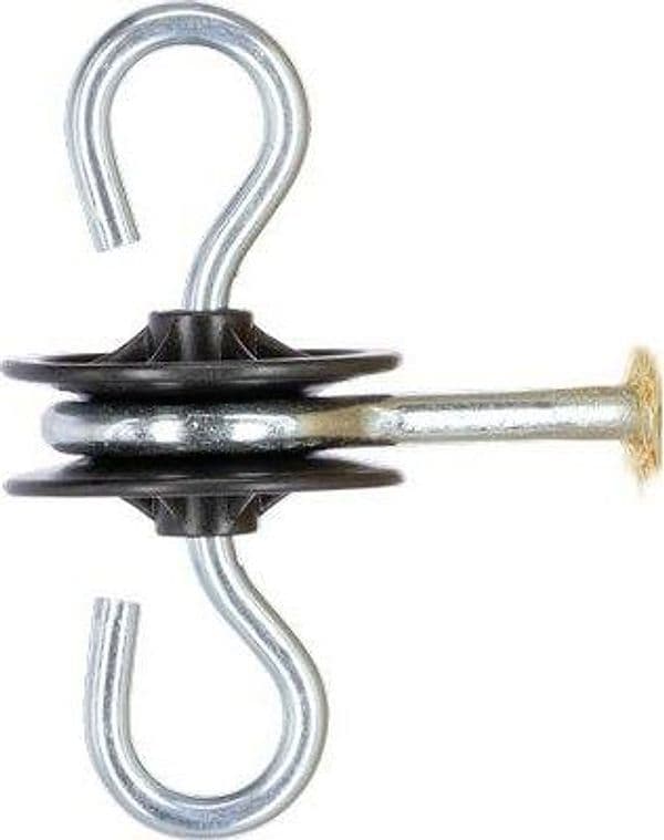 Isolatore Maniglia Elettrorecinzione Kerbl Vite a Legno 10 Pezzi - 2