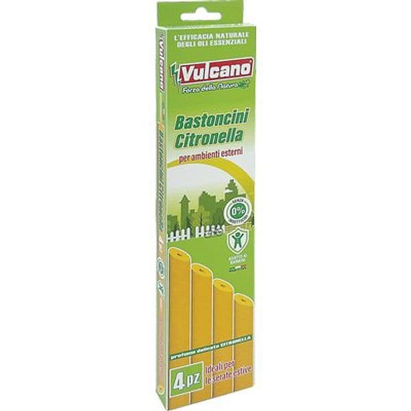 Bastoncini Anti Zanzare Green Vulcano Citronella 4 Pezzi - 2