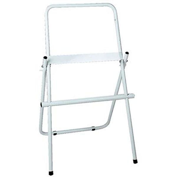 Porta Rotolo Carta Asciugamani a Pavimento Acciaio Vern Bianco Cm 46 H.cm - 2