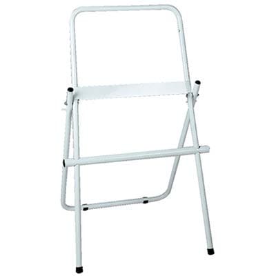 Porta Rotolo Carta Asciugamani a Pavimento Acciaio Vern Bianco Cm 46 H.cm - 2