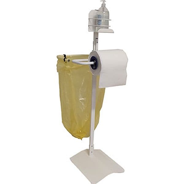 Piantana Porta Igienizzante Mani Trio Acc Vern Bianco Cm 33X40 H.cm 110 - 2
