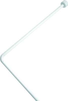TUBO REGGITENDA ANGOLARE X DOCCIA  ALLUMINIO BIANCO MM 25 UNIVERSALE