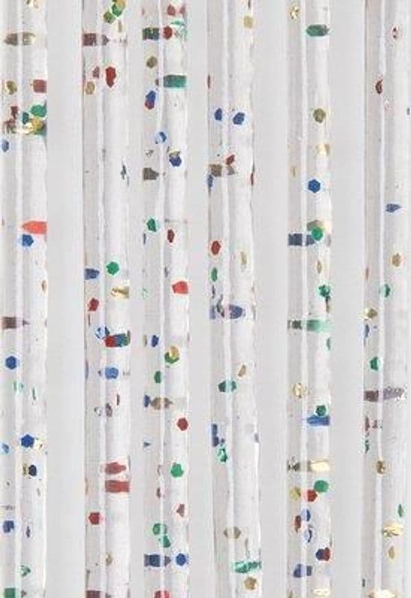 Tendina Pronta Luxor 144 Fili PVC Liscio Multicolor Glitterato Cm 120 H.cm - 2