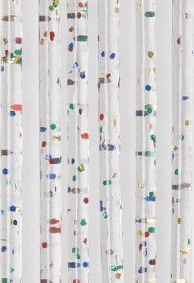 TENDINA PRONTA LUXOR 144 FILI  PVC LISCIO MULTICOLOR GLITTERATO CM 120 H.CM 240
