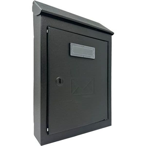 Cassetta Posta Tradizione Egizia Maxi Acciaio Vern Nero Mm 200X60 H.mm 300 - 2
