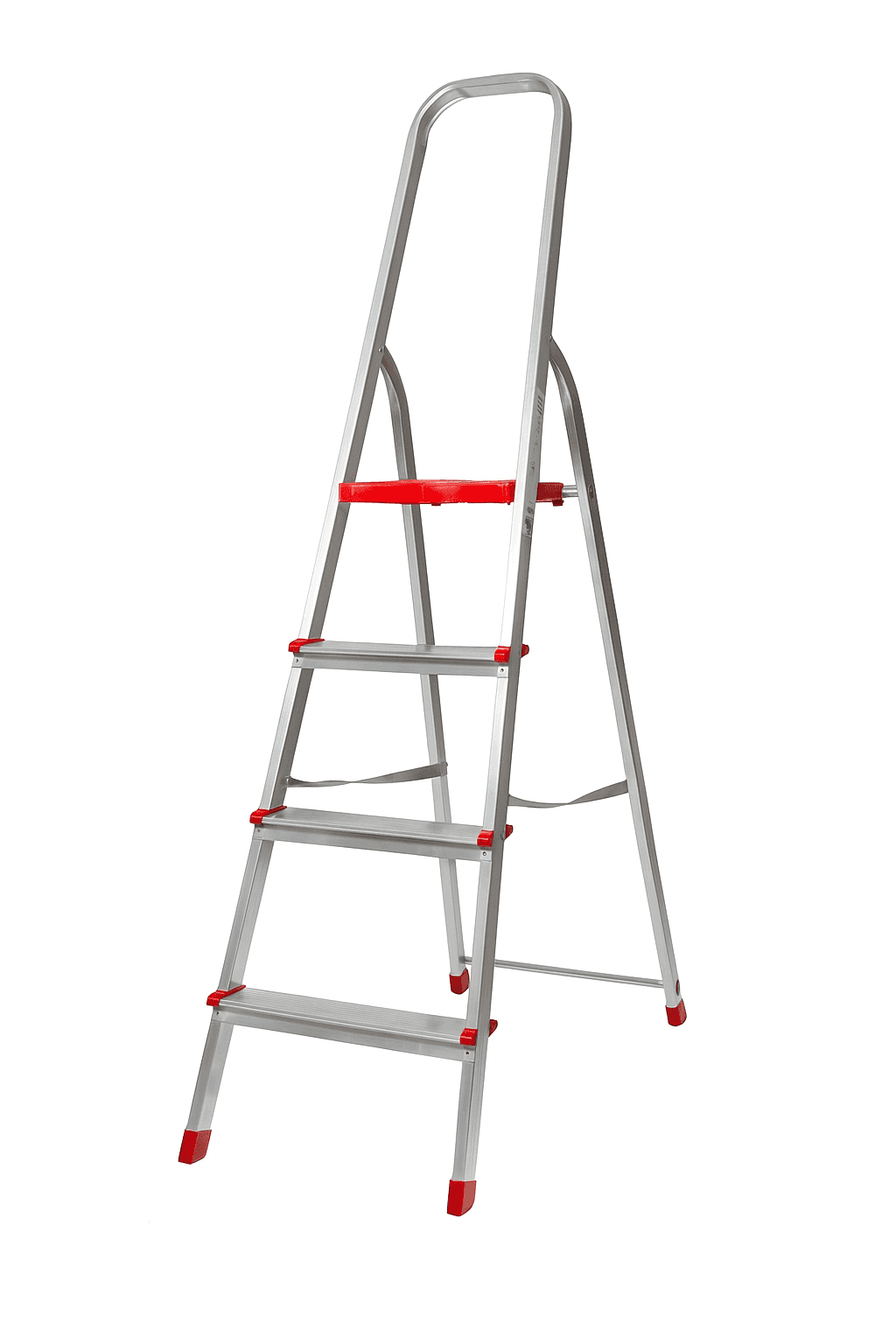 Scala Libretto Domina Sicos 3 Gradini ? Alluminio e Acciaio ? Altezza 66 cm - 2