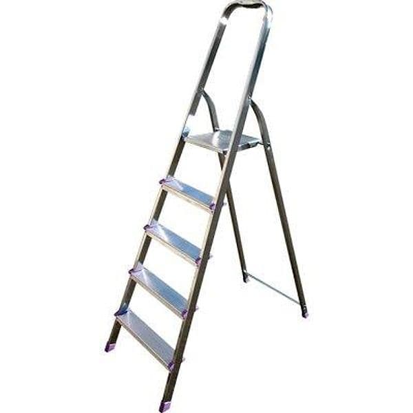 Scala Libretto Domina Sicos Alluminio Acciaio Gradini 5 H.cm 110 - 2