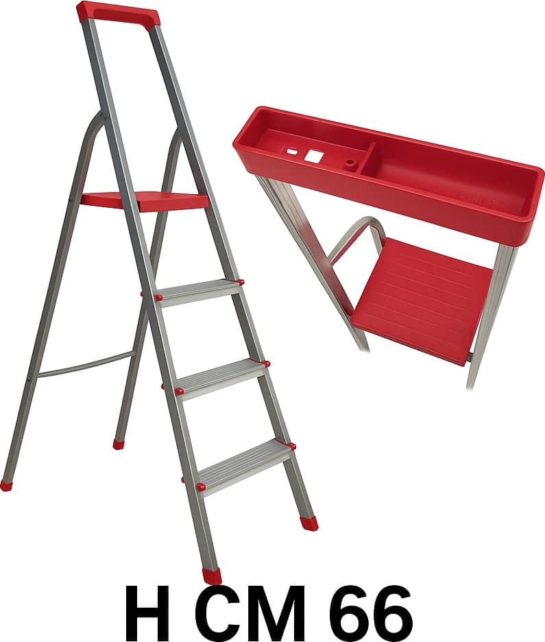 Scala Libretto Domina Plus Sicos 3 Gradini Alluminio Polipropilene - 2