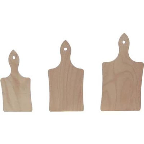 Tagliere Legno Classico Betulla 30 x 15 x 0,12 cm 2 Pezzi – Autres