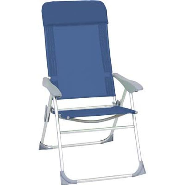 Sdraio Comfort Domus Alluminio Text Blu Cm 61X62 H.cm 113 - 2