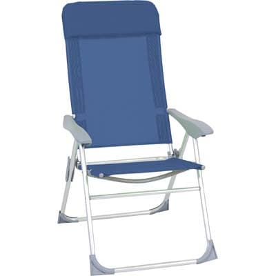 Sdraio Comfort Domus Alluminio Text Blu Cm 61X62 H.cm 113 - 2
