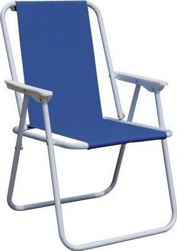 Sedia Pic Nic Domus Acciaio Poly Blu Cm 57X47 H.cm 75 - 2