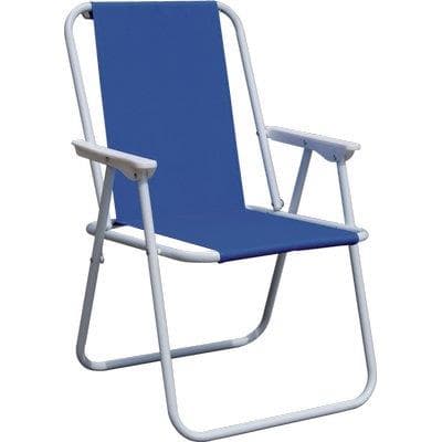 Sedia Pic Nic Domus Acciaio Poly Blu Cm 57X47 H.cm 75 - 2