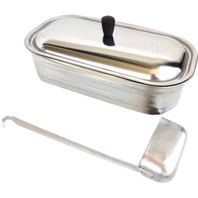Vaschetta con Mestolo per Cucina a Legna La Nordica Inox Cucina 3,5 - 2