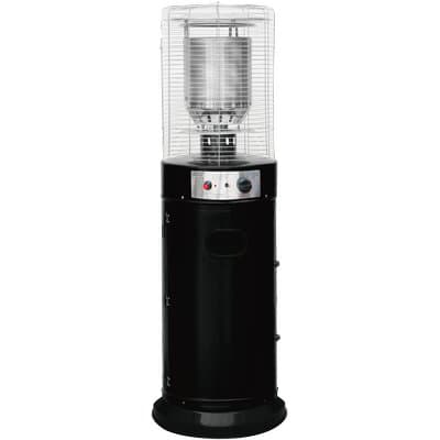 Stufa Gas GPL Short Round Patio con Ruote Domus Nero Kw 11 H.cm 135 - 2